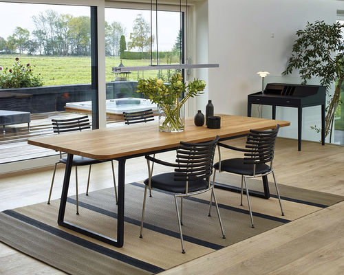 Mesa de jantar contemporânea - GM 3600 Twist - Naver Collection - em carvalho / em nogueira / em madeira maciça
