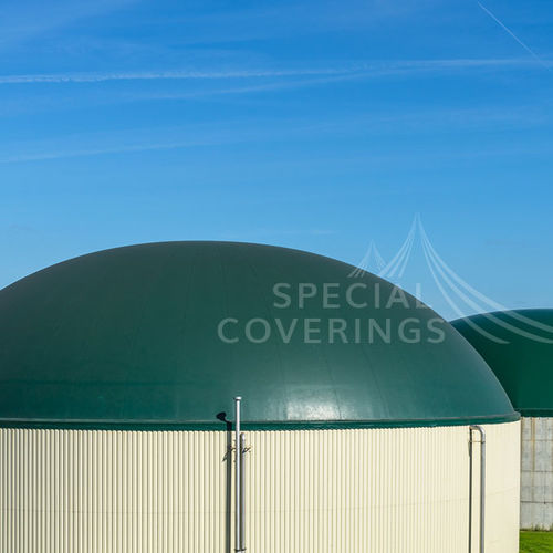Estrutura tensionada em domo - COVERS FOR BIOGAS - A Tre Alban Coverings S.r.l. - para cobertura / com membrana em PVC / para aplicações industriais