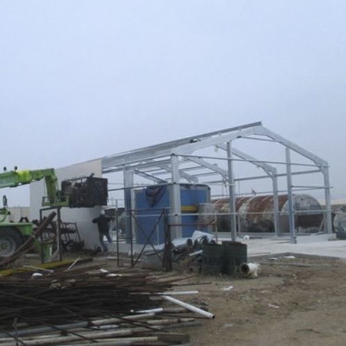 Hangar em aço galvanizado - SIEMENS LOGISTICAL STORAGE UNIT AND OFFICE BUILDING - APEC Smart Steel Structures