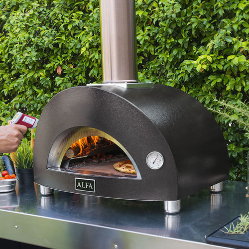 Forno de pizza da linha residencial - MODERNO 1 Pizza - Alfa Forni - a lenha / a gás / de instalação livre