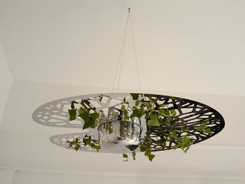 Vaso de jardim em aço inoxidável - NÉNUPHAR - COMPAGNIE - suspenso