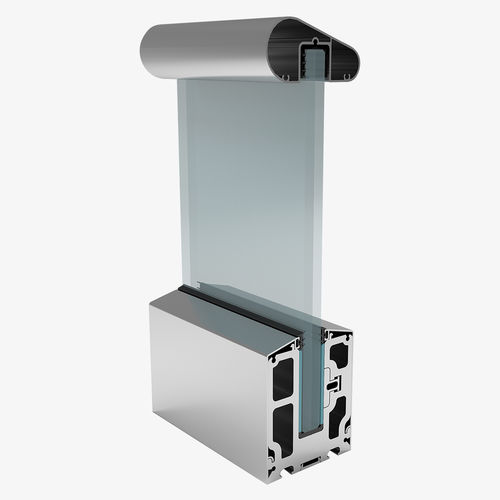 Guarda-corpo em vidro - SMARTBASE 80-102 - ARFEN - em alumínio / com painéis de vidro / para ambiente interno