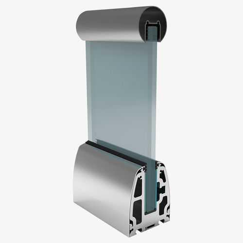 Guarda-corpo em vidro - SMARTBASE K100 - ARFEN - em alumínio / com painéis de vidro / com barras