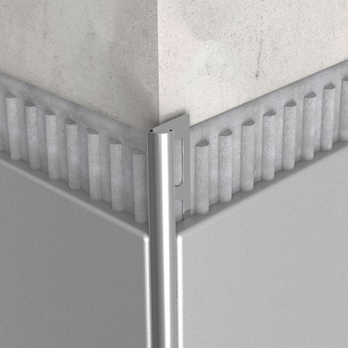 Terminal de acabamento em aço inoxidável - SB03-01 - ARFEN - para revestimento cerâmico / para ângulo externo / para ângulo interno