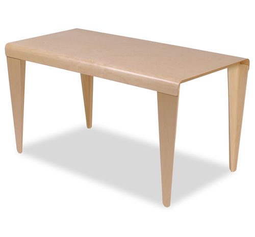 Mesa contemporânea - Isokon Plus - em bétula / retangular / de Marcel Breuer