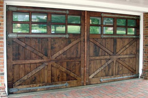 Portão de abrir para garagem - MORGAN CARRIAGE - AppWood - em madeira / manual