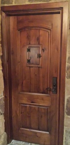 Porta interna - APP-TUSCAN - AppWood - em madeira / de abrir / com vidro