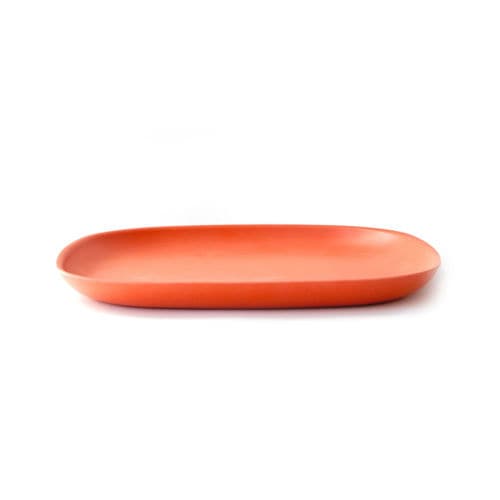 Prato quadrado - GUSTO MEDIUM - Ekobo - em melamina alimentar / em fibra de bambu / de cor lisa
