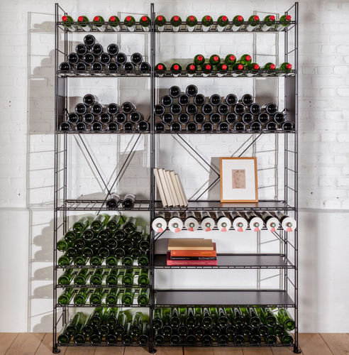Estante contemporânea - 006012-6 / 006013-3  - L’Atelier du Vin - em aço revestido a pó / da linha comercial / de garrafas de vinho