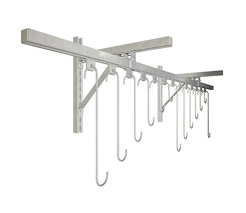 Bicicletário de parede - TRACK - Dero - para espaço público / em aço galvanizado / da linha comercial