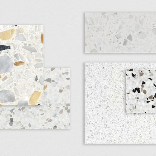 Placas de revestimento em cimento - MELODY - New Terracotta - em terrazzo / em pedra natural / polida