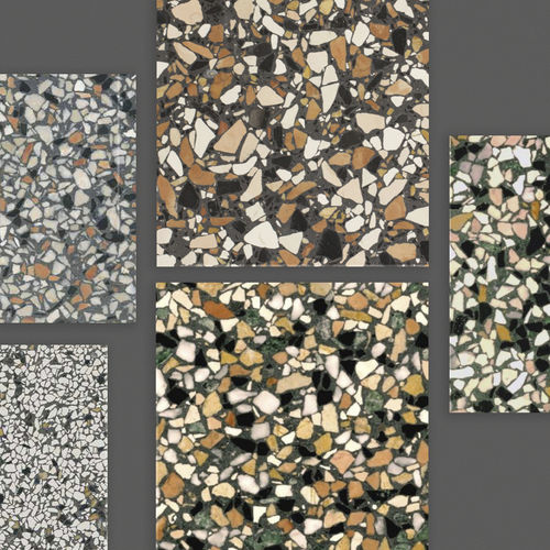 Placas de revestimento em cimento - ROCKING AWESOME - New Terracotta - em terrazzo / em pedra natural / polida