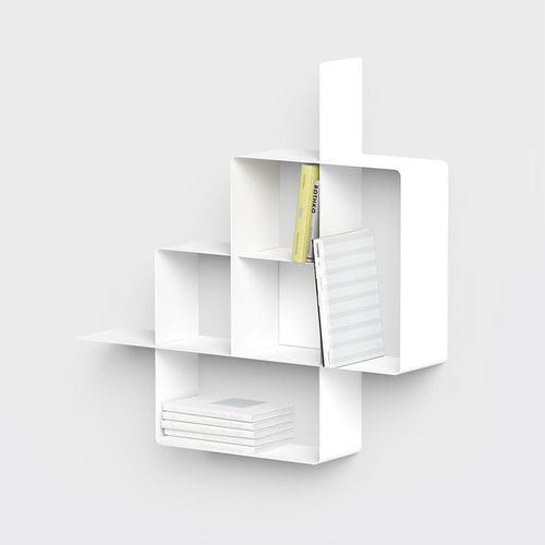 Livreiro de parede - MONDRIAN  - pezzani home collection - contemporâneo / em aço / branco