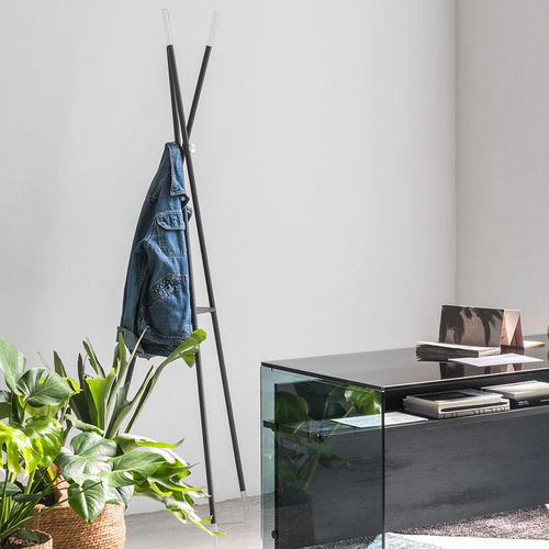 Cabideiro de piso - STILO - pezzani home collection - contemporâneo / em aço / preto