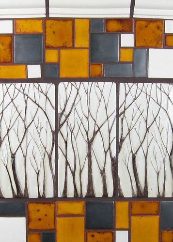 Placas de revestimento em cerâmica - ARBRE - BonTon design Handmade Tile - polida / pintada à mão / para cozinha