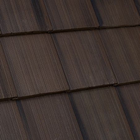 Telha plana - WINDSOR SHAKE : BIRCHWOOD - Crown Roof Tiles - em concreto / grande