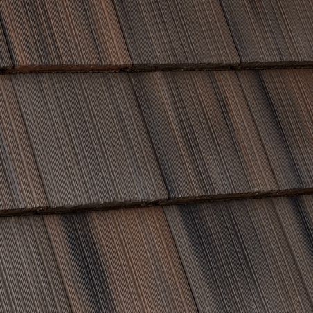 Telha plana - WINDSOR SHAKE : MADERA - Crown Roof Tiles - em concreto / grande