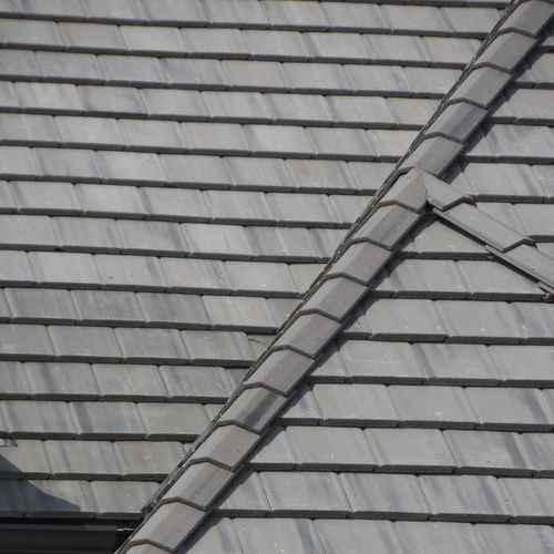 Telha plana - WINDSOR : CHARCOAL - Crown Roof Tiles - em concreto / grande