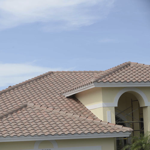 Telha de encaixe - SANIBEL : ROYAL PLUM - Crown Roof Tiles - em concreto / dupla