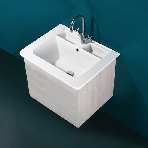 Gabinete de banheiro suspenso - DEEP 70 - LMC srl - em cerâmica / contemporâneo / com gavetas