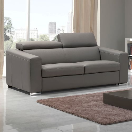 Sofá-cama - CABIRIA - egoitaliano - contemporâneo / em tecido / em couro