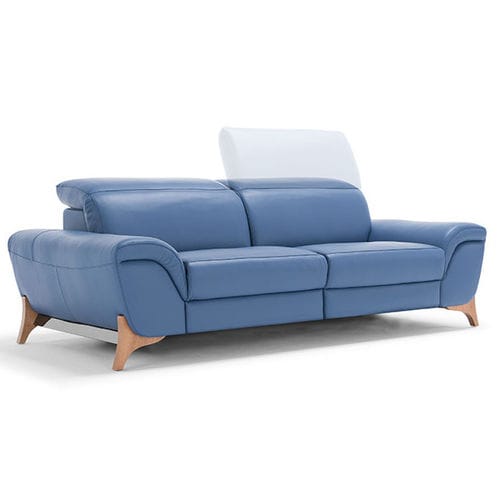 Sofá contemporâneo - MAISIE  - egoitaliano - em couro / reclinável / com encosto para cabeça