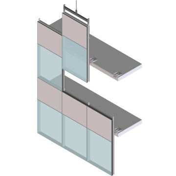 Fachada-cortina em painéis - EFP 65 SG - European Facade Products - em vidro isolante / em alumínio e vidro / de alta resistência