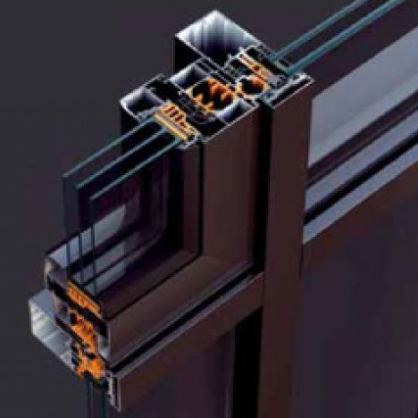 Fachada-cortina com sistema stick - STANDARD - ADEN METAL - em alumínio e vidro / de alta resistência / com isolamento integrado