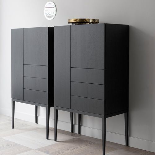 Buffet aparador alto - M1129 - MINT Furniture - contemporâneo / em carvalho / em madeira de freixo