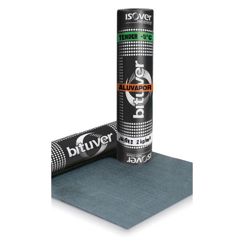 Manta impermeabilizante de proteção - ALUVAPOR TENDER - Bituver - para telhado / em elastômero / em alumínio