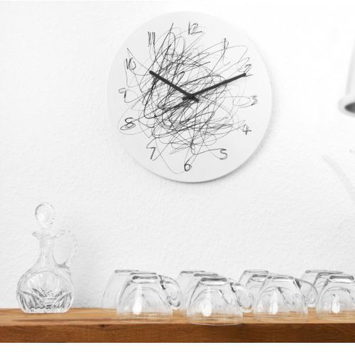 Relógio contemporâneo - CONTINUOUS - Konstantin Slawinski - de parede / analógico / em aço