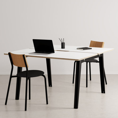 Mesa secretária de piso - MODERN - TIPTOE - de 2 lugares / contemporânea / em bétula