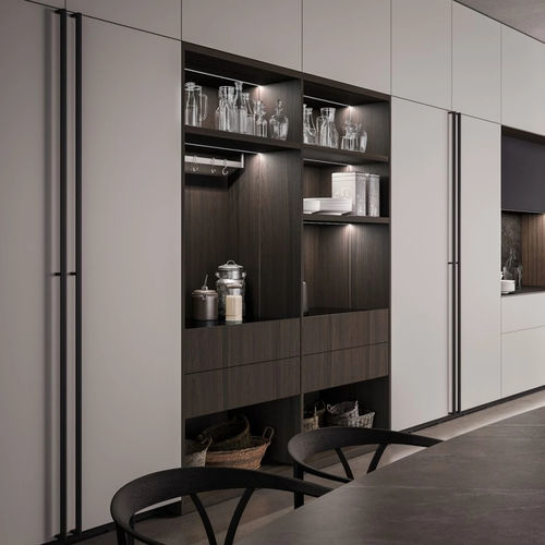 Armário de organização para cozinha contemporâneo - ANTIBES K - Boffi - em madeira / em compósito / em mármore