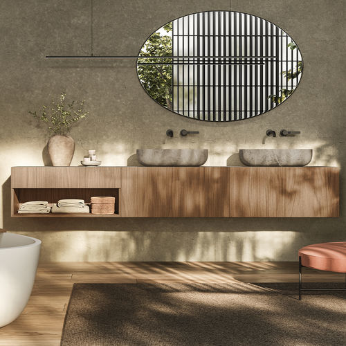 Banheiro contemporâneo - I FIUMI ST - Boffi - em madeira / em mármore / em Corian®