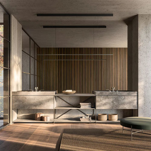 Banheiro contemporâneo - R.I.G. - Boffi - em madeira / em mármore / em Corian®