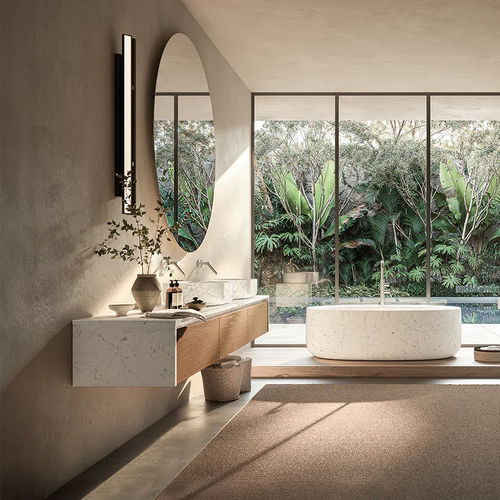 Banheiro contemporâneo - FREE ZONE - Boffi - em madeira / em mármore / em Corian®
