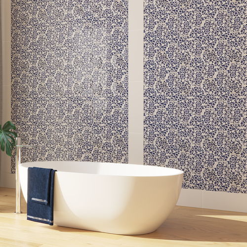 Revestimento hexagonal em cerâmica - EXA16 DECOR FLORA - AcquarioDue - com relevo / para ambiente interno / de piso
