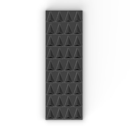 Placas de revestimento em cerâmica - KUSPIS_WONDER W355 NERO - AcquarioDue - brilhante / texturizada / 3D