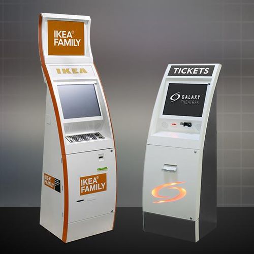 Totem interativo para ambiente interno - THINMAN - Kiosk Information Systems - com tela sensível ao toque