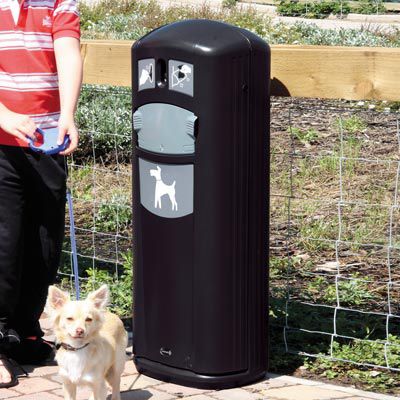 Lixeira para coleta de fezes de cães - RETRIEVER CITY™  - Glasdon Group Limited - metálica / com dispensador de sacolas / com tampa