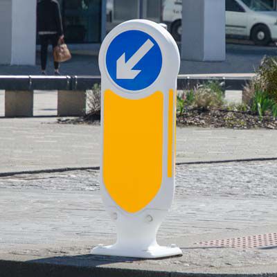 Balizador de proteção - SIGNMASTER™ ULTRA REBOUND BOLLARD - Glasdon Group Limited - removível / em material plástico / luminoso