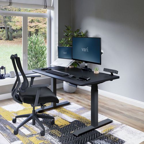 Mesa secretária de piso - 402273 - VARIDESK - contemporânea / em madeira / metálica