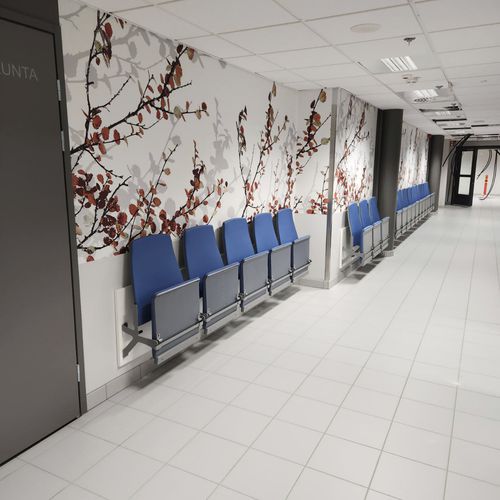 Cadeira de auditório contemporânea - EDUWALL - Hamari - para ambiente interno / em tecido / em compensado moldado