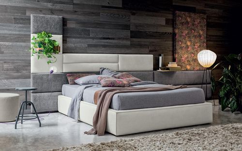 Cama de casal - SOMMY  - Felis s.r.l. unipersonale - de solteiro / contemporânea / estofada