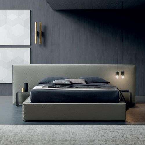 Cama de casal - BOWIE - Felis s.r.l. unipersonale - contemporânea / estofada / com cabeceira