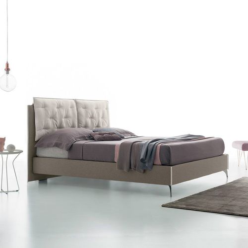 Cama de casal - AFFLECK - Felis s.r.l. unipersonale - de solteiro / contemporânea / estofada
