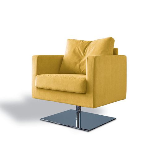 Poltrona contemporânea - SBAIZ - Felis s.r.l. unipersonale - em tecido / em metal cromado / made in Italy