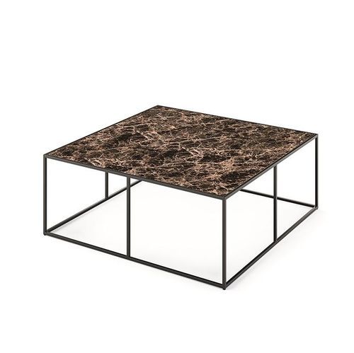 Mesa de centro contemporânea - NEMESI - Felis s.r.l. unipersonale - em vidro / em arenito / com base metálica