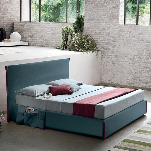 Cama de casal - TIM-A - Felis s.r.l. unipersonale - de solteiro / contemporânea / estofada