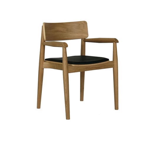 Poltrona de design escandinavo - DANTE - take me HOME. - em couro sintético / em teca / em compensado